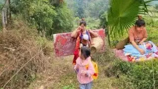 Single mother - goes to the forest with her children, has no food and