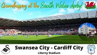 Groundhopping at the Liberty Stadium South Wales Derby Swansea City - Cardiff City 1-0 27. Oct. 2019
