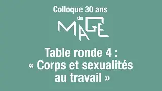 15h45 Table ronde 4 : &laquo; Corps et sexualit&eacute;s au travail &raquo;