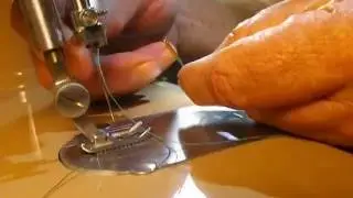 SINGER MODEL 403A DOUBLE NEEDLE THREADING