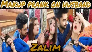 Mekup prank on husband #newvlog #husbandwife #makeup #pranks #viralvideo #pariawan #fight