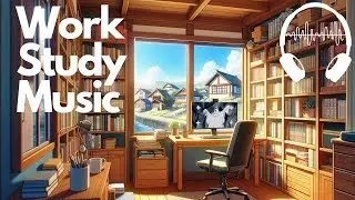 Serene Workspace Oasis: Modern Desk & Garden Views | Lofi & Jazz Vibes