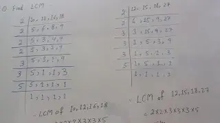 Наименьшее общее кратное (НОК)