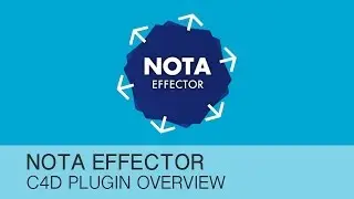 Cinema 4D tutorial - NOTA Effector plugin