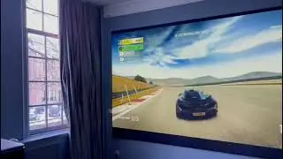 Home gaming experience Benq LU917ST lights on windows open no compromise!