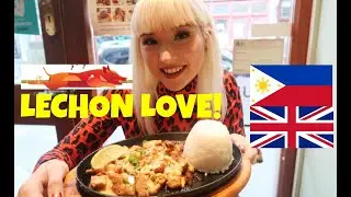 British couple try Filipino Lechon and Halo-halo in London for the first time!