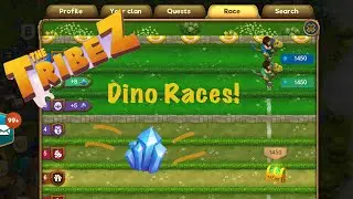 The Tribez: Build a Village - How to earn crystals in Dino Races!