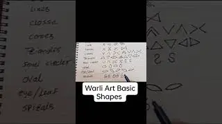 Warli Art 🎨 🖌️ # Basic Shapes Part 1