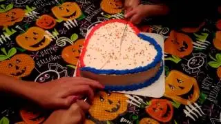 Gender reveal cake