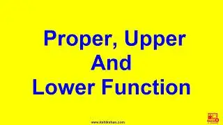 23  Propper, Upper And Lower Function 1