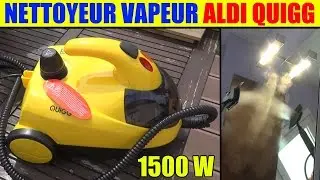 nettoyeur vapeur aldi quigg 1500w pr&eacute;sentation test steam cleaner dampfreiniger
