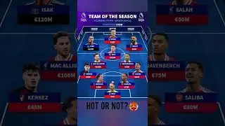 The official Premier League Team of the Season 🏆Hot or not? 🥵