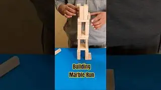 Amazing Marble Run Build with Jenga Blocks #shorts #jenga #marblerun #trending #game #tutorial #diy