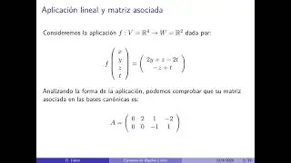 Aplicaciones Lineales: Núcleo e Imagen