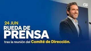 Borja Sémper ofrece una rueda de prensa