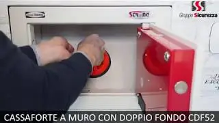Cassaforte a muro con doppio fondo CDF52