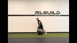 Split Stance Physio Ball Squeeze