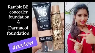 ramble BB concealer foundation & darmacol foundation review 😲