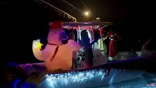 St. Lucie Christmas and Winter Holiday Boat Parade lights up Fort Pierce, Florida!