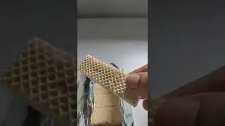 Waffy -Vanilla Wafer #asmr #trending #shorts #viral #shortvideo #asmrfood #satisfying #waffle #waffy