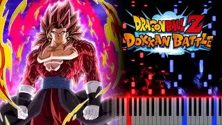 AGL Limit Breaker Super Saiyan 4 Xeno Vegito Intro - DBZ Dokkan Battle - Piano Tutorial