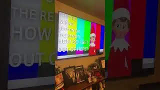 My elf on the shelf is in my living room&rsquo;s TV 🧝📺