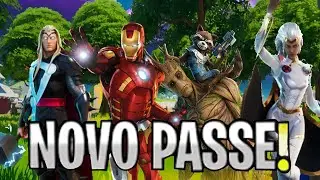 COMPREI TODO PASSE DO FORTNITE TEMPORADA 4 ! MISSÃO COMPLETA HOMEM DE FERRO