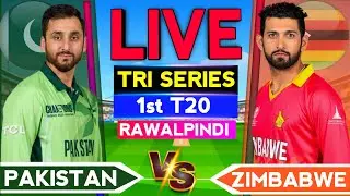 🔴LIVE - Pakistan vs Zimbabwe | Pak vs Zim Tri Series | Cricket Live Score & Commentary | Pak vs Zim