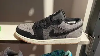 Air Jordan 1 Low &ldquo;Black Denim&rdquo; (Black/Light Smoke Grey/Sail/Gum) - Style Code: HJ4360-001