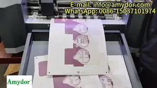Auto Feeding Die Cutter Sheet A3 A4 Size Packaging Label Paper Digital-die Cutting Creasing Machine