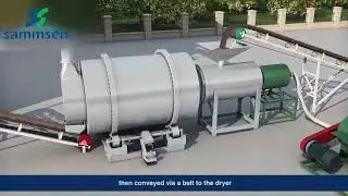 Sand drying produce line