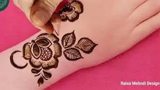Easy mehndi flower designs for hands | Simple mehndi design | Phool patti wali mehandi
