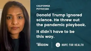Dr. Ashok is voting for Joe Biden because he has the empathy needed to lead in these dark times.
