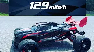 Traxxas sledge 129mph 8s (worlds fastest)