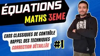 SOLVING EQUATIONS / CONTROL TRAINING 🎯 [3RD YEAR MATHS] 1