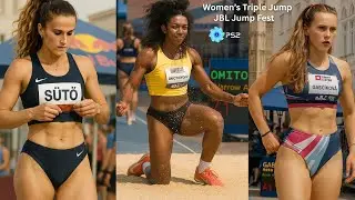 Omitowoju vs Gabcikova vs S&uuml;tő,  Women's Triple Jump, JBL Jump Fest #femaleathletes