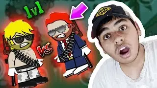 Mini Militia 1vs1 SNIPER MOD CHALLENGE !! DESTROYING PROS GAMEPLAY | Doodle Army 2: Mini Militia #94