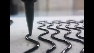3D Print Wave Pattern Sample on a Ceramic Fiber Board.