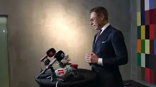 Presidentti Stubbin tiedotustilaisuus Berliinissä 22. lokakuuta 2024