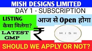 Mish Designs Ipo 🔴 Mish Designs Ipo Gmp 🔴 Mish Designs Ipo Review 🔴 Mish Designs Limited Ipo