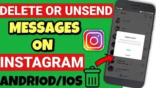 How To Delete Conversation on Instagram or Unsend Messages | Instagram Pe Message Delete Kaise Kare?