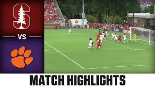 Stanford vs. Clemson Match Highlights | 2024 ACC Men's Soccer