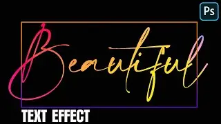 IMAGE TEXT EFFECT PHOTOSHOP 2021 | Photoshop Text Effect #shorts