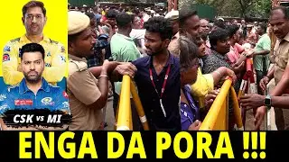 கலவரமாக மாறிய Chepauk Stadium - CSK vs MI ரசிகர்களை தட்டி தூக்கிய Police! | CSK Vs MI Ticket Booking