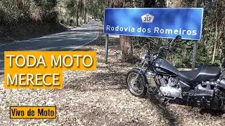 Yamaha Virago 250cc na Estrada Parque em Itu SP