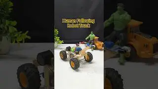 Human Following Robot Truck*Dc motor |#dcmotor #shorts #youtubeshorts #short #project #diy #tech#dc