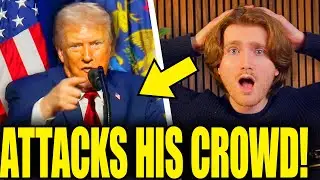 OMG! Trump ATTACKS HIS TINY CROWD &hellip; COLLAPSES In Speech!