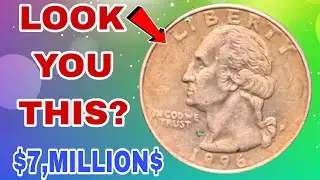 1996 Sun Washington Quarter | LIBERTY • IN GOD WE TRUST | U.S. Quarter Dollar 🌞