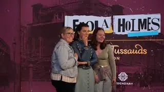 Millie Bobby Brown surprises fans at the Madame Tussauds unveiling of her first wax figure