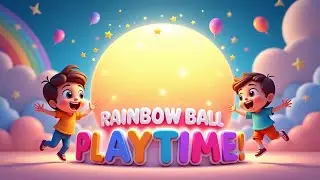 🌈 Rainbow Ball Playtime! | Fun & Colorful Kids Song 🎶| #Kids Playtime Rhythm. 